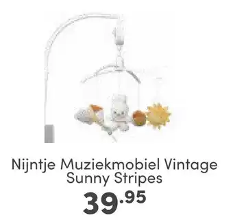 Baby & Tiener Nijntje muziekmobiel vintage sunny stripes aanbieding