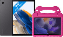 Coolblue Samsung galaxy tab a8 128gb wifi grijs + just in case kids cover roze aanbieding