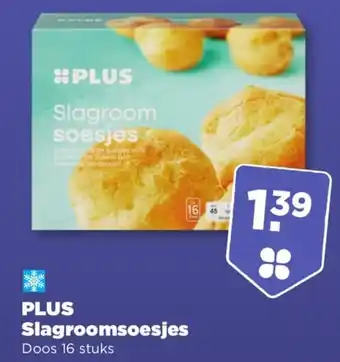 PLUS Plus slagroomsoesjes aanbieding