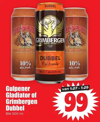 Dirk Gulpener gladiator of grimbergen dubbel 500ml aanbieding