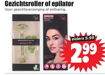 Dirk Gezichtsroller of epilator aanbieding