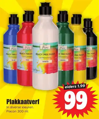 Dirk Plakkaatverf 300ml aanbieding