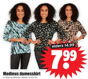 Dirk Modieus damesshirt aanbieding