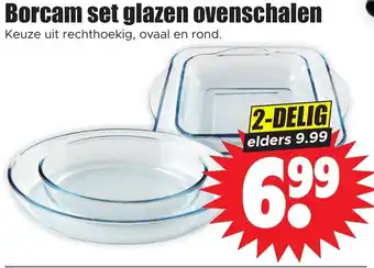 Dirk Borcam set glazen ovenschalen aanbieding