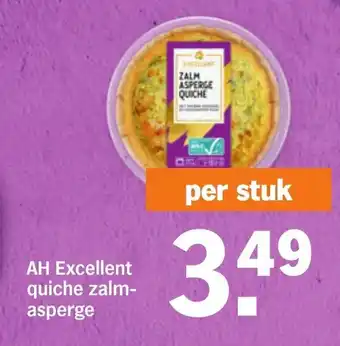 Albert Heijn Excellent quiche zalmasperge per stuk aanbieding