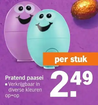 Albert Heijn Pratend paasei per stuk aanbieding
