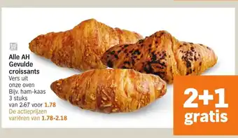 Albert Heijn Alle gevulde croissants aanbieding