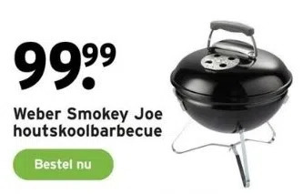 GAMMA Weber smokey joe houtskoolbarbecue aanbieding