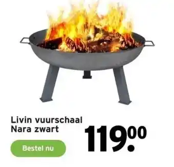 GAMMA Livin vuurschaal nara zwart aanbieding