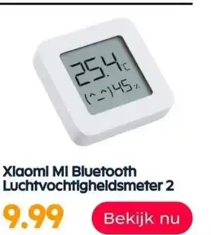 Ochama Xiaomi mi bluetooth luchtvochtigheidsmeter 2 aanbieding