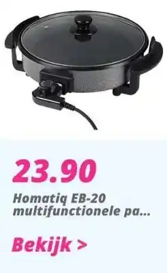 Obelink Homatiq eb-20 multifunctionele pan - zwart aanbieding