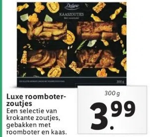 Lidl Luxe roomboterzoutjes aanbieding
