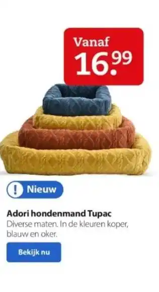 Pets Place Adori hondenmand tupac aanbieding