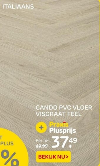 Praxis Cando PVC vloer visgraat feel aanbieding