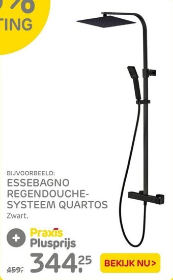 Praxis Essebagno regendouche- systeem quartos aanbieding