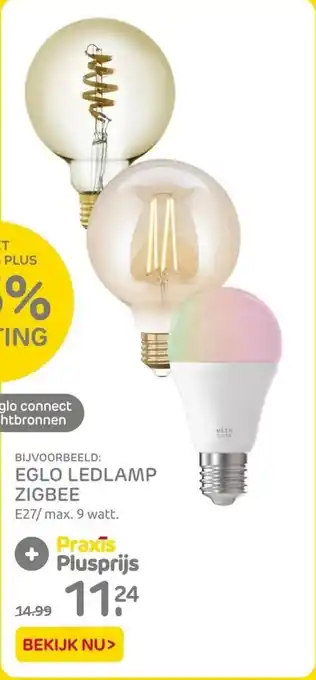 Praxis Eglo ledlamp zigbee aanbieding
