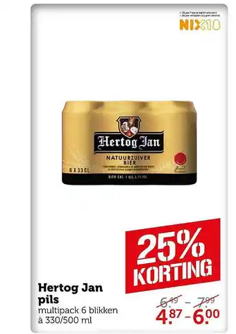 Coop Hertog jan pils aanbieding