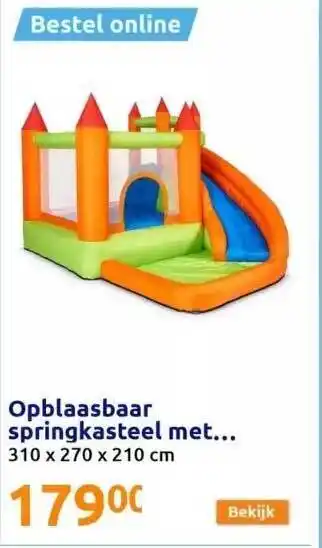 Action Opblaasbaar springkasteel met aanbieding