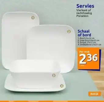 Action Servies, schaal of bord aanbieding