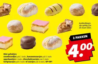 Boni Mini gebakjes aanbieding