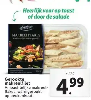 Lidl Gerookte makreelfilet aanbieding