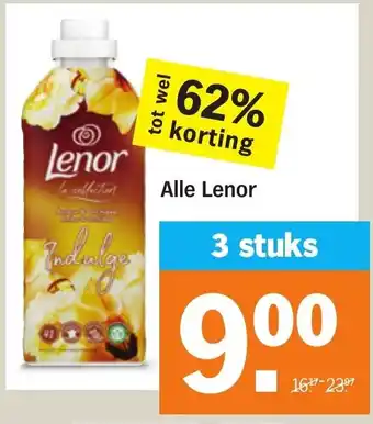 Albert Heijn Lenor aanbieding