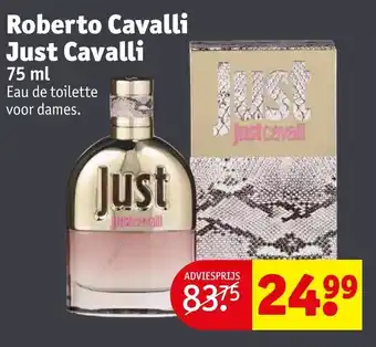 Kruidvat Roberto Cavalli just cavalli 75 ml aanbieding