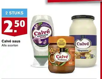 Hoogvliet Calvé saus aanbieding