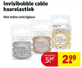 Kruidvat Invisibobble cable haarelastiek aanbieding