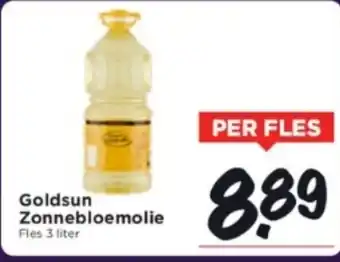 Vomar Voordeelmarkt Goldsun zonnebloemolie 3 liter aanbieding