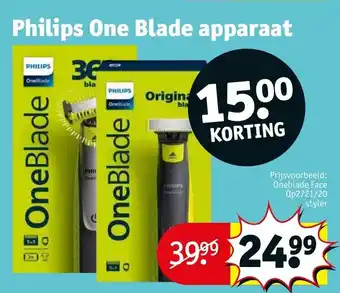 Kruidvat Philips oneblade face Qp2721/20 styler aanbieding