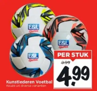 Vomar Voordeelmarkt Kunstlederen voetbal aanbieding