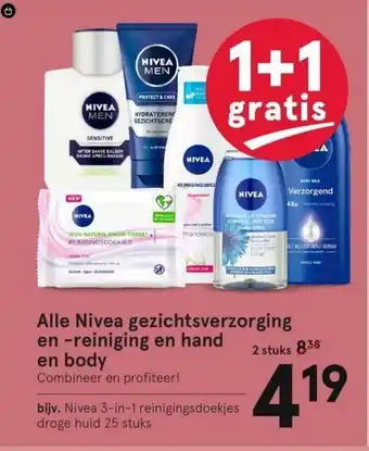 Etos Alle nivea gezichtsverzorging en -reiniging en hand en body aanbieding