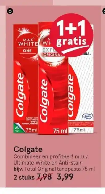 Etos Colgate Total Original tandpasta 75 ml aanbieding