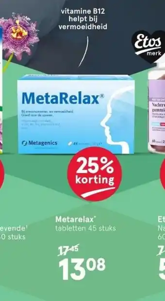 Etos Metarelax aanbieding