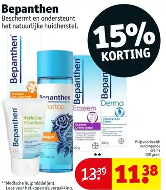 Kruidvat Bepanthen verzorgende creme 100 gram aanbieding