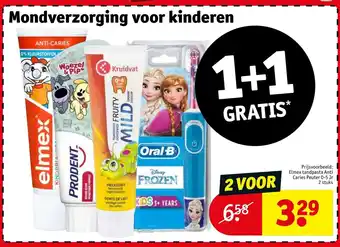 Kruidvat Mondverzorging elmex tandpasta anti caries peuter aanbieding