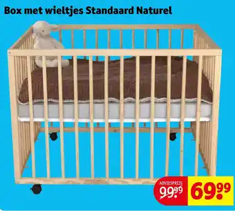 Kruidvat Box met wieltjes standaard naturel aanbieding