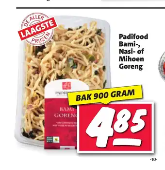 Nettorama Padifood Bami-, Nasi- of Mihoen Goreng 900 gram aanbieding