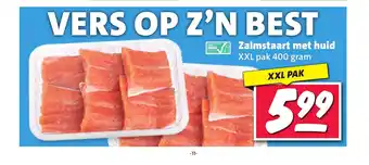 Nettorama Zalmstaart met huid 400 gram aanbieding