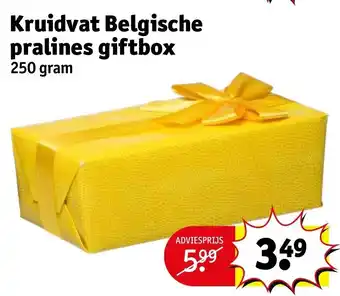 Kruidvat Belgische pralines giftbox 250 gram aanbieding