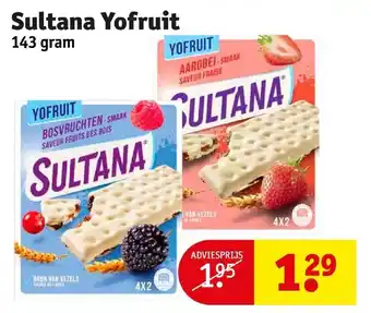 Kruidvat Yofruit sultana 143 gram aanbieding