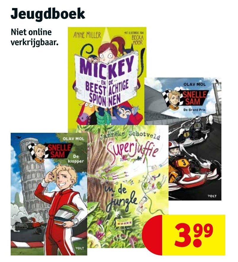 Jeugdboek aanbieding bij Kruidvat