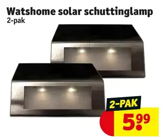 Kruidvat Watshome solar schuttinglamp 2-pak aanbieding