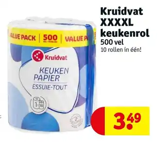 Kruidvat XXXXL keukenrol 500 vel aanbieding