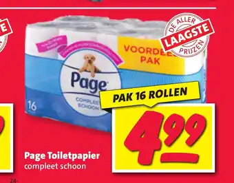 Nettorama Page toiletpapier 16 rollen aanbieding