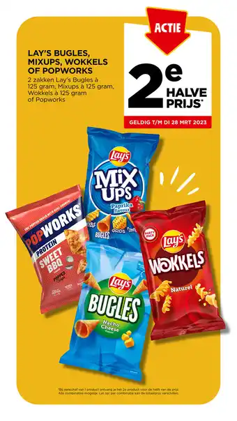 Jumbo Lay's Bugles, Mixups, Wokkels of Popworks aanbieding