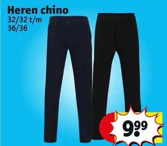 Kruidvat Heren chino 32/32 t/m 36/36 aanbieding