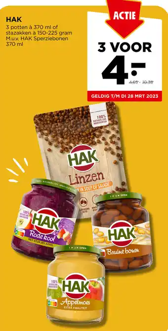 Jumbo Hak 3 potten a 370 ml aanbieding