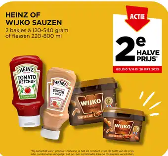 Jumbo Heinz of wijko sauzen aanbieding